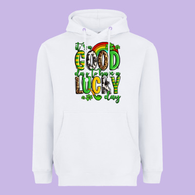 St. Patrick's It's A Good Day To Have A Lucky Day Heavyweight Hoodie Designed By Oliviacreatesart