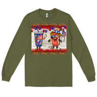 Army Green usa hot dog coca tumbler Long Sleeve Tee - BarkalooDesign