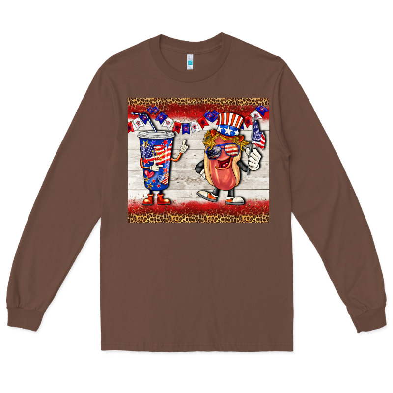 Usa Hot Dog Coca Tumbler Long Sleeve Tee by BarkalooDesign | Teevron