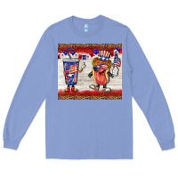 Colony Blue usa hot dog coca tumbler Long Sleeve Tee - BarkalooDesign