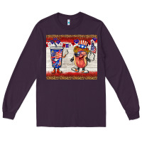 Plum usa hot dog coca tumbler Long Sleeve Tee - BarkalooDesign