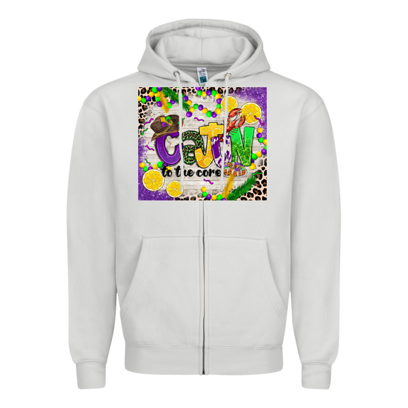 Cajun To The Core Zipper Hoodie by CowGirlArtShop | Teevron