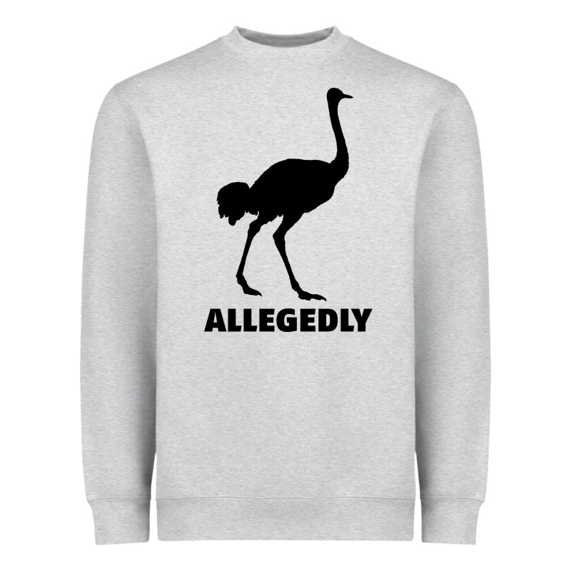 Allegedly Funny Ostrich Heavyweight Sweatshirt by Bettercallsaul | Teevron