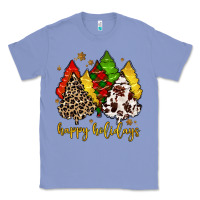 Colony Blue happy holidays with christmas tree Classic Tee - MaliasSmallBusiness