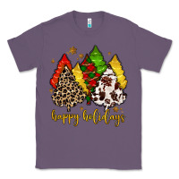 Lavender happy holidays with christmas tree Classic Tee - MaliasSmallBusiness