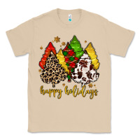 Mushroom happy holidays with christmas tree Classic Tee - MaliasSmallBusiness