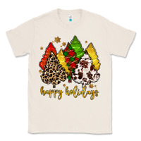 Natural happy holidays with christmas tree Classic Tee - MaliasSmallBusiness