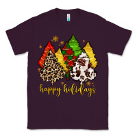 Plum happy holidays with christmas tree Classic Tee - MaliasSmallBusiness