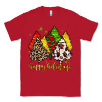 Red happy holidays with christmas tree Classic Tee - MaliasSmallBusiness