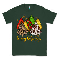 Sports Green happy holidays with christmas tree Classic Tee - MaliasSmallBusiness