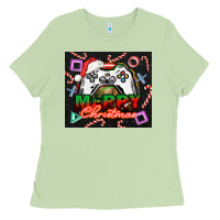 Matcha gamer merry christmas Ladies Tee - NancyCooperArtShop