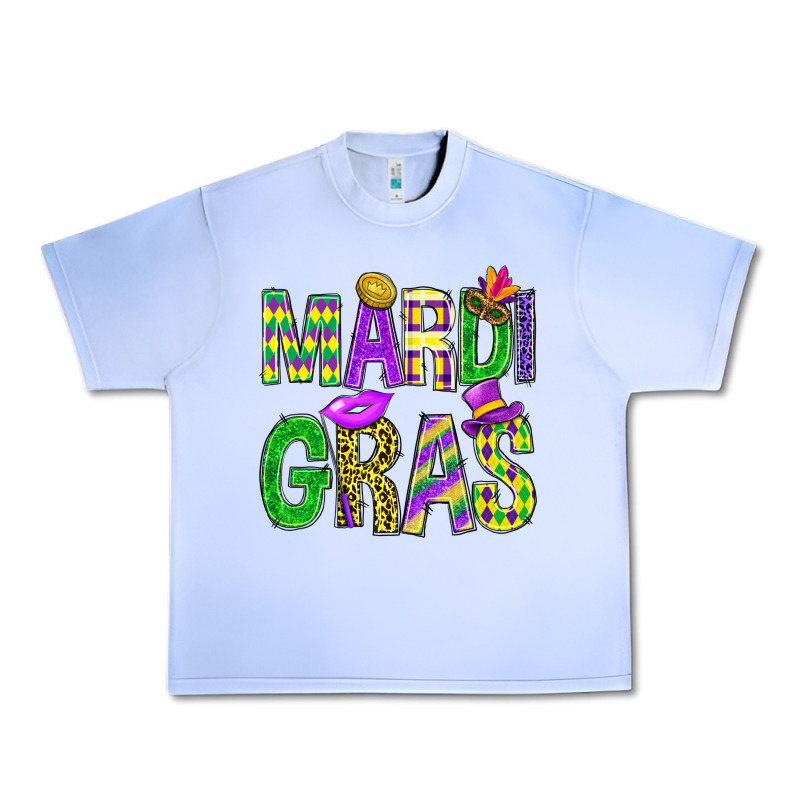 Mardi Gras Carnival Masks Digital Paper Urban Heavy Tee by BundleAndBundleShop | Teevron