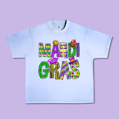 Mardi Gras Carnival Masks Digital Paper Urban Heavy Tee Designed By Bundleandbundleshop