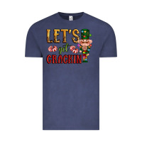 Vintage Denim Let's get crackin Christmas Vintage Tee - NancyCooperArtShop
