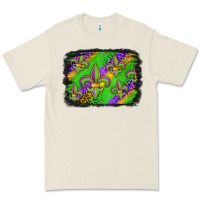 Mardi Gras Fleur De Lis Background Premium Tee | Teevron