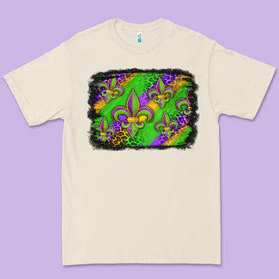 Mardi Gras Fleur De Lis Background Premium Tee Designed By Jasminsmagicworld