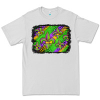 Dove Grey mardi gras fleur de lis background Premium Tee - Jasminsmagicworld