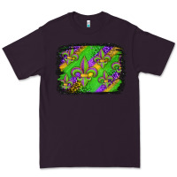 Plum mardi gras fleur de lis background Premium Tee - Jasminsmagicworld