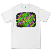 White mardi gras fleur de lis background Premium Tee - Jasminsmagicworld