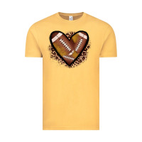 Vintage Mustard heart football Vintage Tee - JahusDesignShop