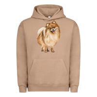 Pigment Burro Pomeranian Dog Illustrations Urban Hoodie - LillyAllenDesigns