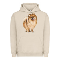 Pigment French Oak Pomeranian Dog Illustrations Urban Hoodie - LillyAllenDesigns