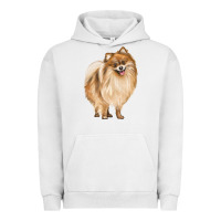 Pigment Lunar Rock Pomeranian Dog Illustrations Urban Hoodie - LillyAllenDesigns