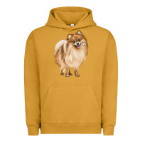 Pigment Peanut Butter Pomeranian Dog Illustrations Urban Hoodie - LillyAllenDesigns