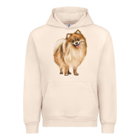 Sandshell Pomeranian Dog Illustrations Urban Hoodie - LillyAllenDesigns