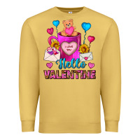 Antique Gold hello valentine valentines day coffee mug Premium Sweatshirt - FaDigitalArtStudio