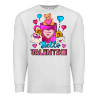 Oatmeal Heather hello valentine valentines day coffee mug Premium Sweatshirt - FaDigitalArtStudio
