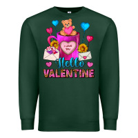 Sports Green hello valentine valentines day coffee mug Premium Sweatshirt - FaDigitalArtStudio