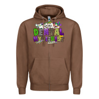 Chestnut dental hygienest mardi gras Zipper Hoodie - CowGirlArtShop