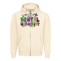 Sandshell dental hygienest mardi gras Zipper Hoodie - CowGirlArtShop