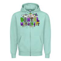 Seafoam dental hygienest mardi gras Zipper Hoodie - CowGirlArtShop