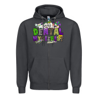 Smoke dental hygienest mardi gras Zipper Hoodie - CowGirlArtShop
