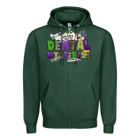 Sports Green dental hygienest mardi gras Zipper Hoodie - CowGirlArtShop