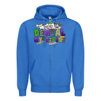 Dental Hygienest Mardi Gras Zipper Hoodie | Teevron
