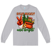 Moon Dust stay merry and bright peace hand Long Sleeve Tee - Jasminsmagicworld