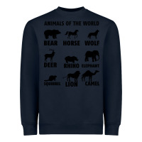 Navy Animal Of The World Heavyweight Sweatshirt - Bettercallsaul