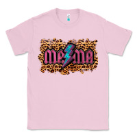 Bubblegum Pink Leopard Mama Lightning Classic Tee - RanaPortraitStore