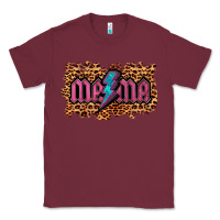 Burgundy Leopard Mama Lightning Classic Tee - RanaPortraitStore