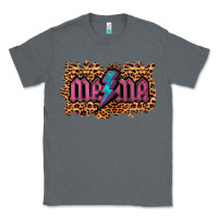 Charcoal Heather Leopard Mama Lightning Classic Tee - RanaPortraitStore