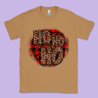 Ho Ho Ho Wood Slice Ornament Classic Tee Designed By Jahusdesignshop