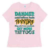 Bubblegum Pink get more tattoos Ladies Tee - NancyCooperArtShop