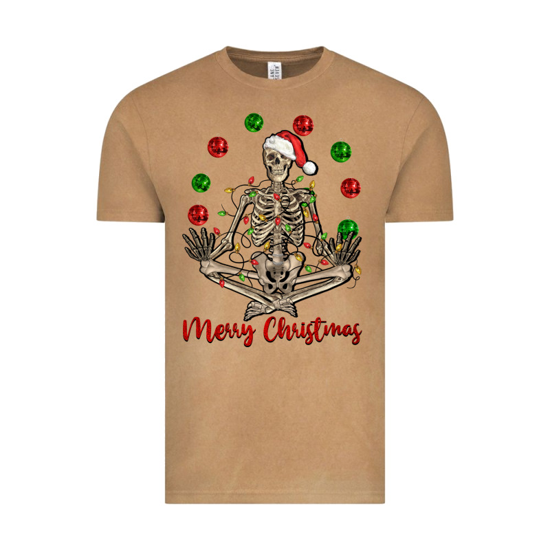 Merry Christmas Skeleton Vintage Tee by NancyCooperArtShop | Teevron