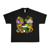 Black Mardi Gras Coffee Cups Urban Heavy Tee - BundleAndBundleShop