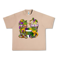 Burro Mardi Gras Coffee Cups Urban Heavy Tee - BundleAndBundleShop