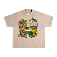 French Oak Mardi Gras Coffee Cups Urban Heavy Tee - BundleAndBundleShop