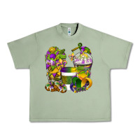 Oil Green Mardi Gras Coffee Cups Urban Heavy Tee - BundleAndBundleShop